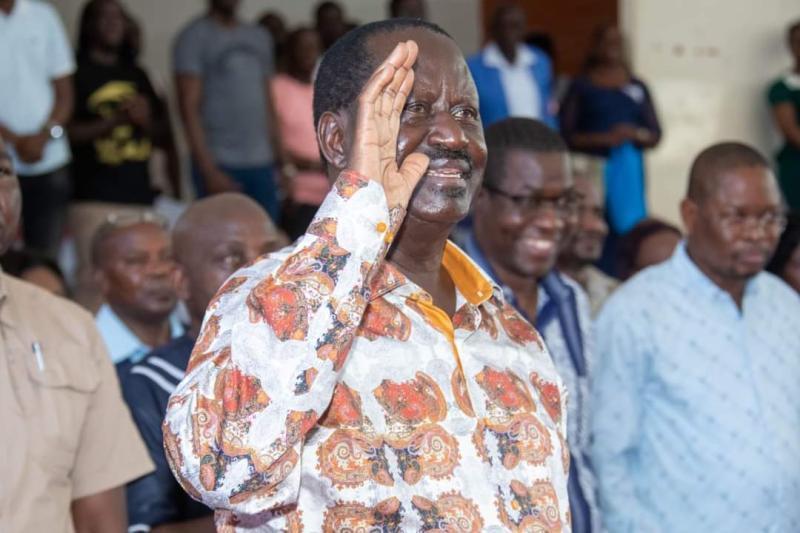 File image of Azimio leader Raila Odinga